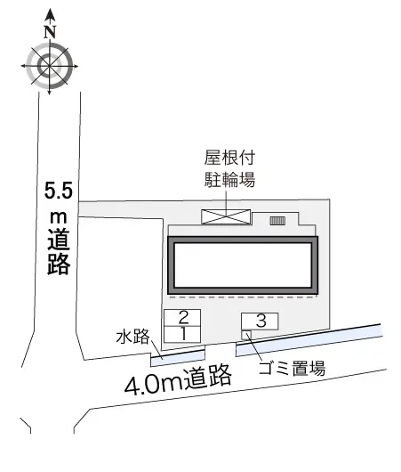 ★手数料０円★茨木市南春日丘　月極駐車場（LP）